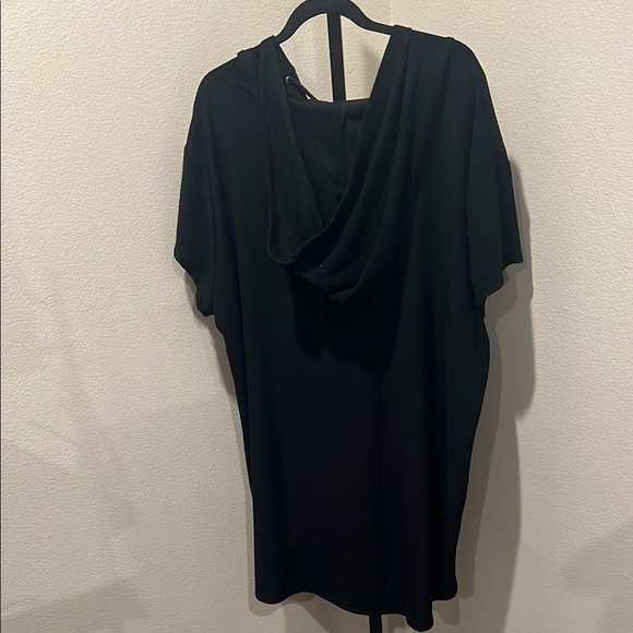 Black Lace-Up Women's bathing suit cover up - Picture 3 of 3